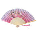 Vintage Style Silk Folding Fan Chinese Japanese Pattern Art Craft Gift Home Decoration Ornaments Dance Hand Fan
