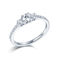 Jewelry Manufacturers 925 Sterling Silver Latest Design Jewelry Simple and Elegant Engagement Wedding Ring