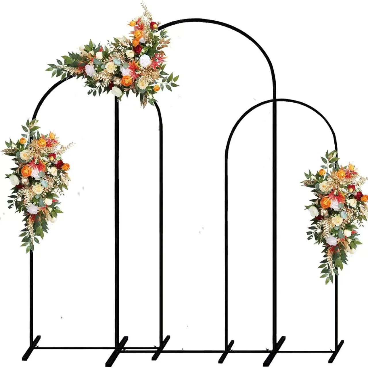 Elegant New Gold-Plated Iron Arch Wedding Decoration Props Durable Metal Material with Outdoor Background Frame for Parties