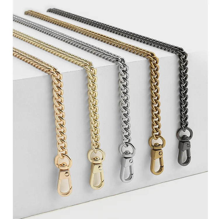 BC029 High-end Fancy Bag Chain Gold Durable Metal Chains for Handbag Handles Light Gold Bag Strap Hardware
