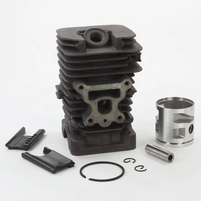 Lingxiao 41MM Steel CYLINDER HEAD KIT for PARTNER McCULLOCH MAC CAT 742 840 842 CHAINSAW PISTON RING PIN CLIPS ASSEMBLY