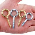 Sheep Eye Nail Self-Tapping Screw Hook Iron Question Mark Hardware Ceiling Lamp Hook Ring 0# 1# 2# 3# 4# 5# 6#~14# 9-Word Metric
