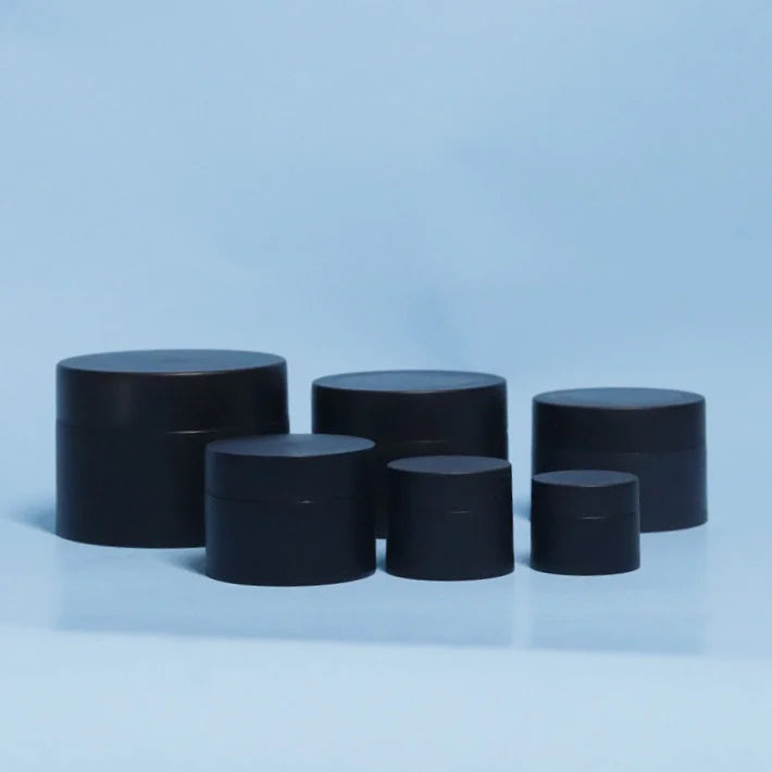 PP Plastic Double Wall Empty Cosmetic Packaging 5ml 10ml 15ml 20ml 30ml 50ml 100ml Black White pink Blue  Luxury Face Cream Jars