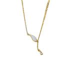Luxury Customizable Gold Necklace for Girls High Plating Stainless Steel with Trendy Diamond and Pearl Gift