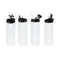 20oz Straight Skinny Tumbler Stainless Steel Sublimation Blank Tumbler Screw on Lid with 2 in 1 Nozzle Lid