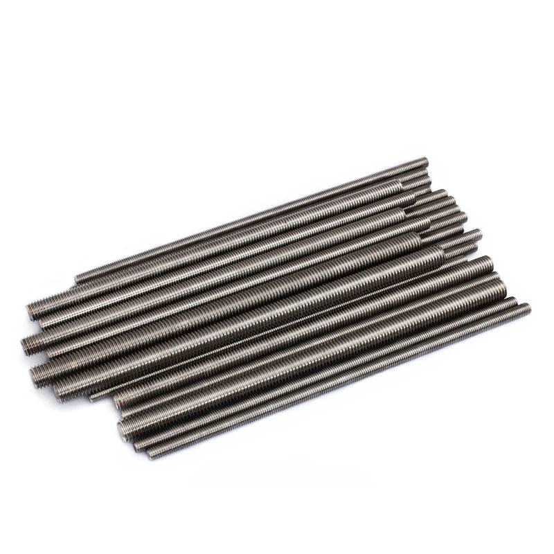 DIN 975 976 Stainless Steel 304/316 Coarse/Fine Threaded Rods Non-Standard Dia. M2-M72 Plain Finish Stud Bolt Category Studs