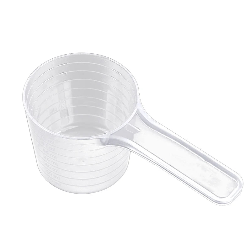 (10ml-120ml) Plastic Transparent DIY Facial Measurement Scoops Powder Dosing Tools Kitchen Measuring Spoons