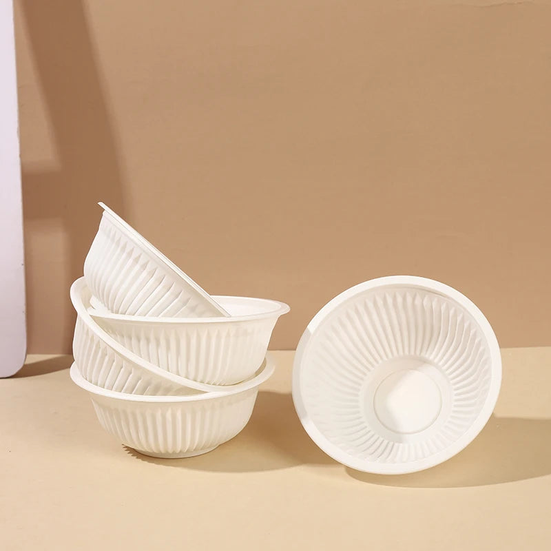 6.5oz Eco-Friendly Food Grade Cornstarch Biodegradable BPA Free Disposable Bowl for Home Hotel Restaurant Camping Use