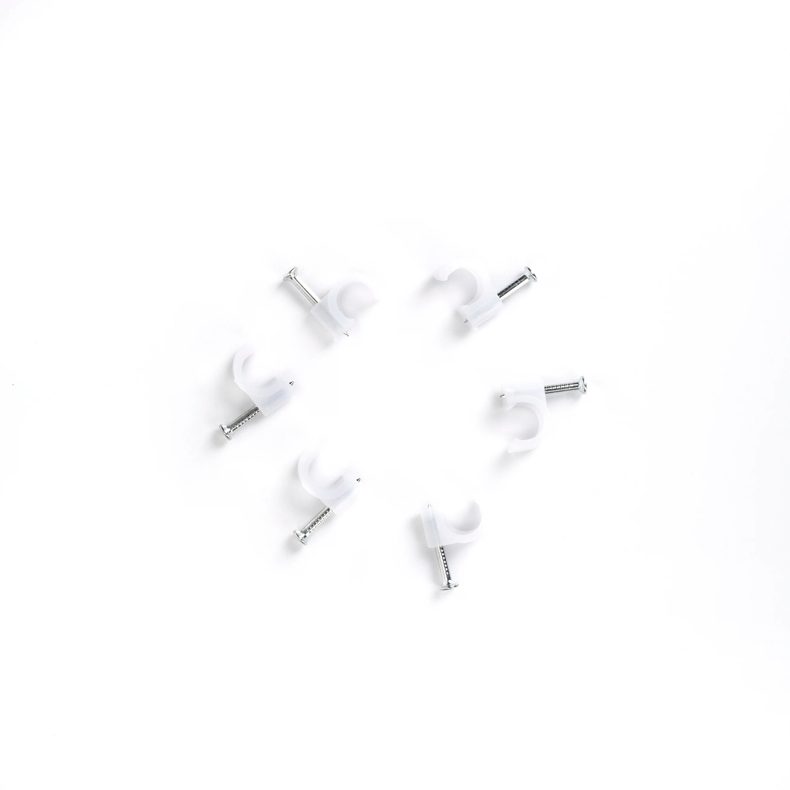 High Carbon Steel Galvanized Cable Fixing Clips Smooth Adjustable Wall Nylon Cable Clip Wire Fixed Concrete Nails for Concrete