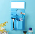 Silicone Adsorption Mirror Bathroom Mirror Anti Fall Silicone Mirror Cover Toothbrush Holder Shaving Rack Multi-color
