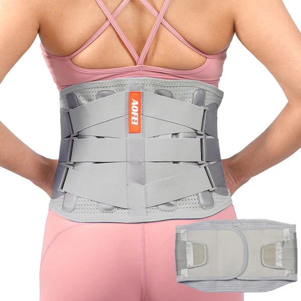Factory Supply Custom Design Breathable Lumbar Support Belt Lower Waist Back Brace for Spring/Summer Flexible Lower Waist