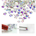 Popular Size SS6 SS8 SS10 SS12 SS16 SS20 Flat Back Rhinestone for Nail Art Wedding Dress Making