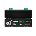 4-piece Set 9*12mm.5-60nm Interchangeable Digital Torque Wrench Combo Kit with Buzzer and LED Flash Notification