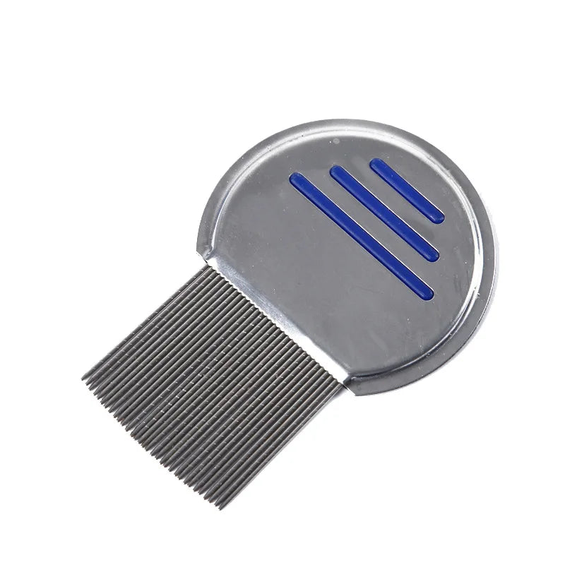 Eco-Friendly Stainless Steel Dog Comb for Flea & Lice Removal Pet Cleaning Row Comb with Miscellaneous Features