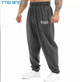 Wholesale Fashion Heavy Weight Cotton Sweatpants Streetwear High Quality Custom Corduroy Men's Baggy Loose Fit Sweatpants