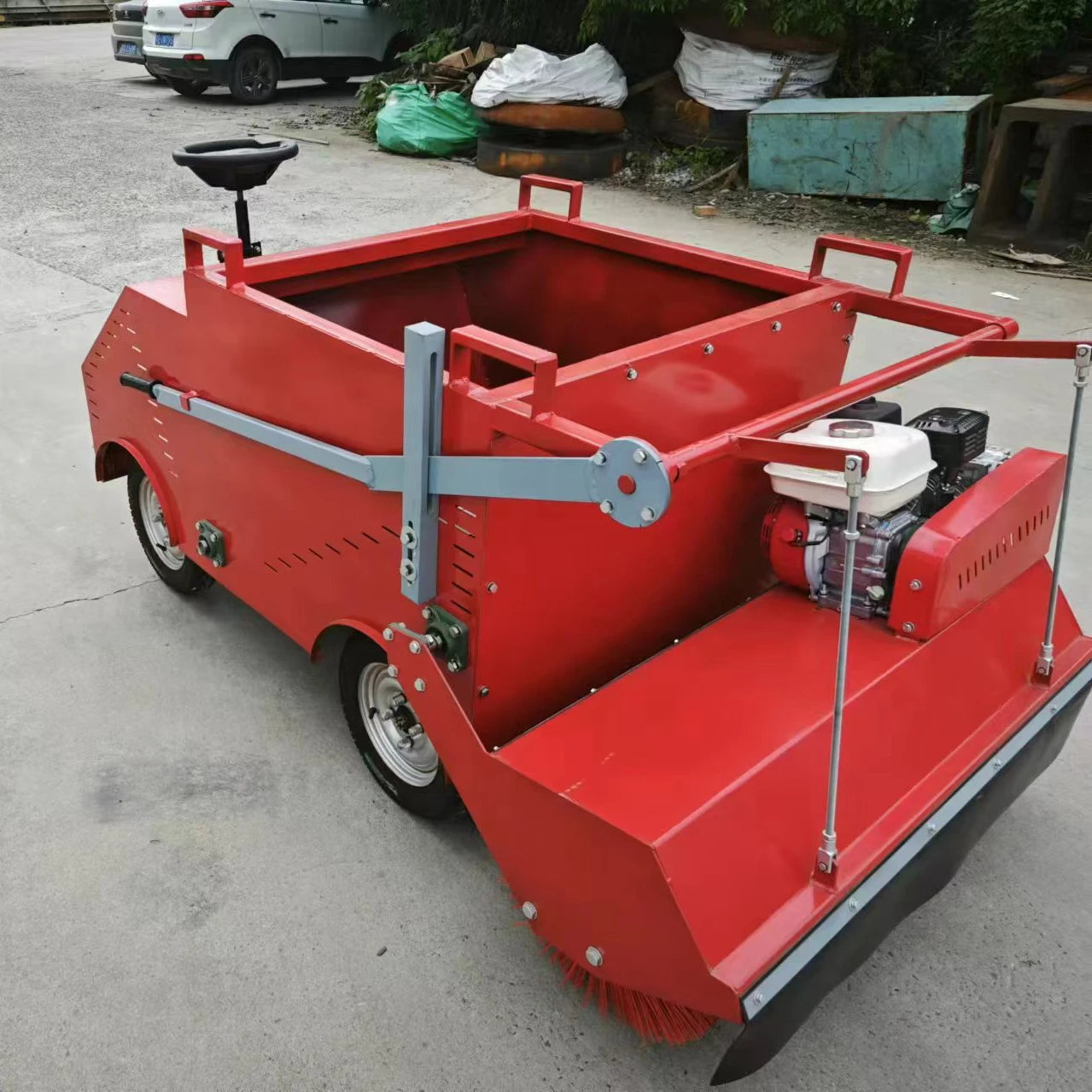 Sand and Crumb Rubber Granules Infill Brush Machine for Artificial Grass Turf