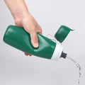 550ml Custom Logo Type Green Outdoor Car Use Manual Activated Carbon Water Purify Filter Sport Squeeze Water Bottle Food-grade