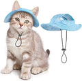 Custom logo Adjustable String Pet Hats Sun Bucket Hat Outdoor Sun Protection Pet Cap Cat Dog Hats