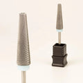 3/32" 2XF XXF Wholesale Electric Safety E File Tungsten Super Long Tapered 5 in 1 Carbide Nail Drill Bits Cross Cut in Storage