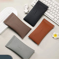 PU Leather Pouches Soft Eyewear Bag Leather Sunglasses Case WithTop Squeeze Closure Travel Storage  Sunglasses Leather Bag