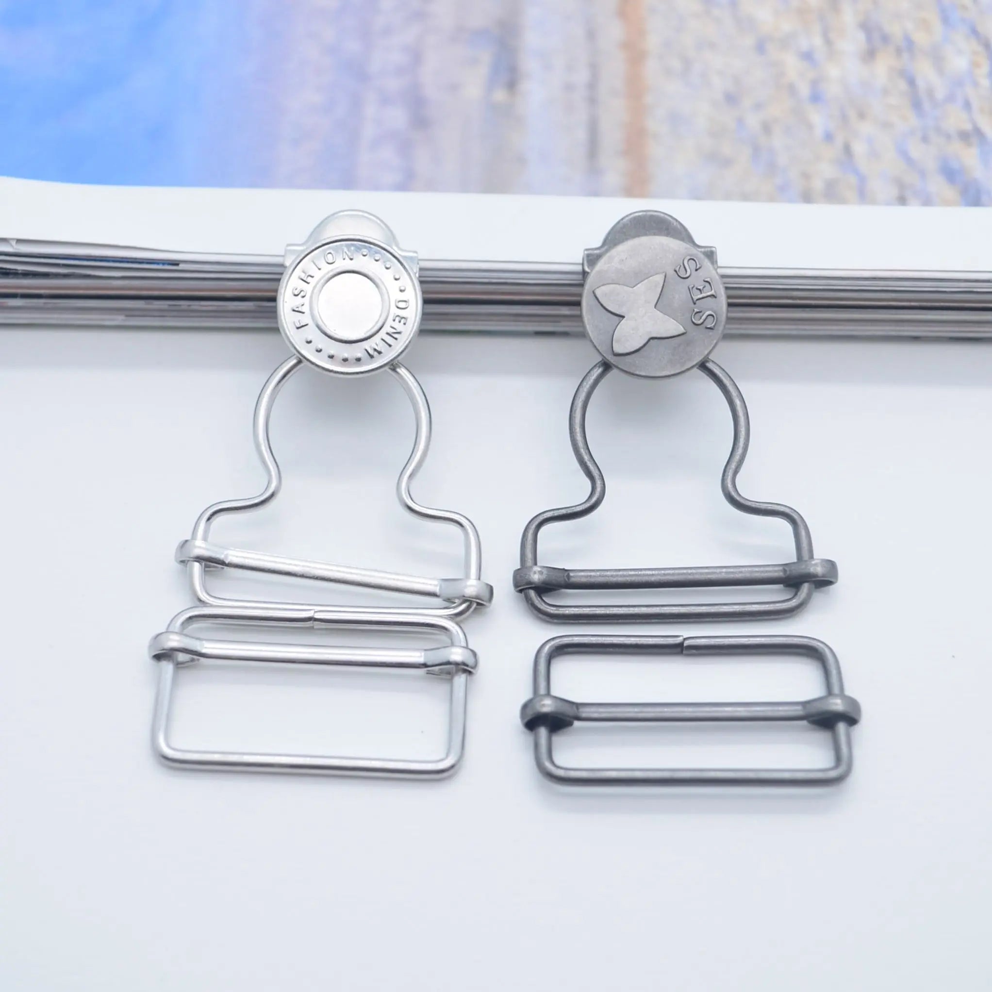 Custom Metal Logo Brand Name Plate Men's Belt Buckle Design Your Own Private Plating