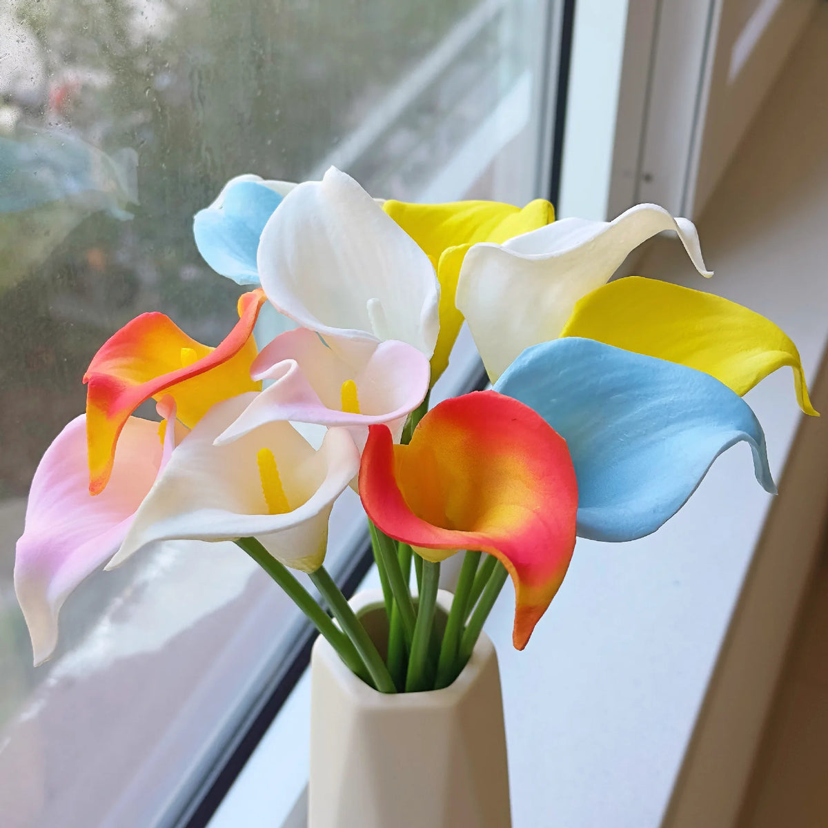 YOPIN-1009 Wholesale Mini Pu Calla Lily Artificial Flowers for Wedding MegaBDM