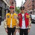 Street Wear Men's Jacket Colored Wool Factory Custom Contrast Color Patchwork Varsity Letterman Jacket