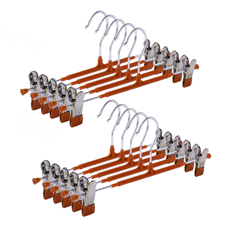 Customized Floating Hanger Nano Seamless Pants Rack Metal Pant Hangers With Clips