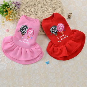Clothes for Dogs Cats Fashion Warm Skirt T Shirt Pet Harness for Small Puppy Princess Costume Pet Supplier Dog Dresses Skirts