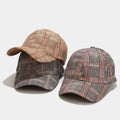 Wholesale Ready to Ship Plaid Baseball Cap Spring Autumn Fashion Leisure Hip Hop Unisex Baseball Cap Hats
