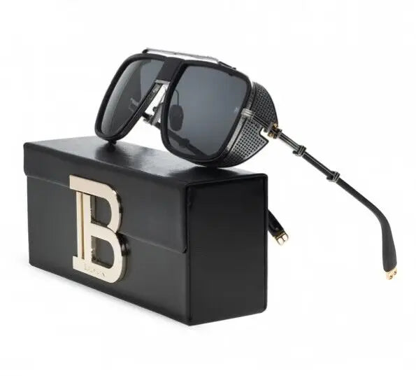 Square Steampunk Luxury Brand Punk Sunglasses Women Vintage Thick Sun Glasses Men Retro Round Gradient Eyewear Shades Sunglasses