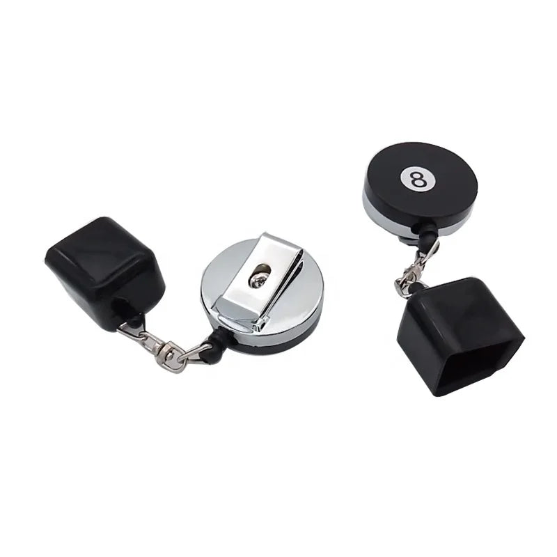Pool Billiard Accessories Chalk Holder Retractable Drawing Belt Clip-Sturdy Durable Fashion Design