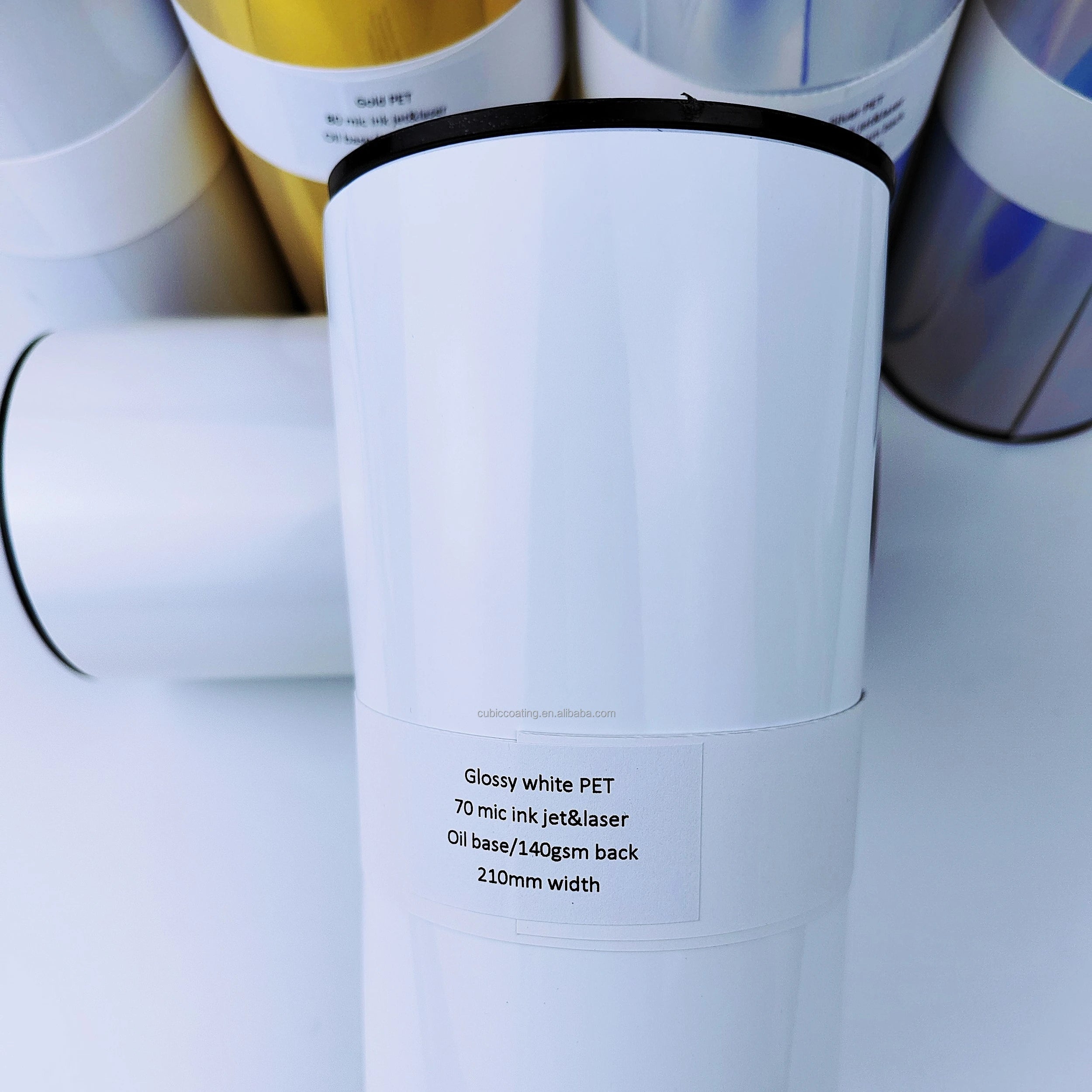8.5x11/A4/Roll Size Waterproof Printable Glossy Sticker Paper Premium Glossy White Vinyl Sticker Paper Ink FAST DRY