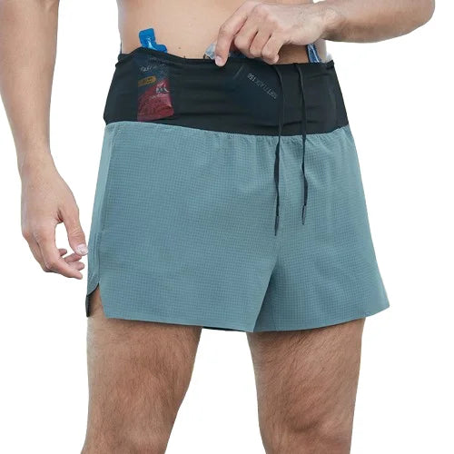 B573 Wholesale Men's Knee Length 2 in 1 Quick Dry Sweat-Wicking Breathable Mesh Gym Sport Shorts