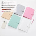Fashion Colorful Small Saffiano Leather Leather A5 Size Budget Loose-Leaf Organizer Gift Binder