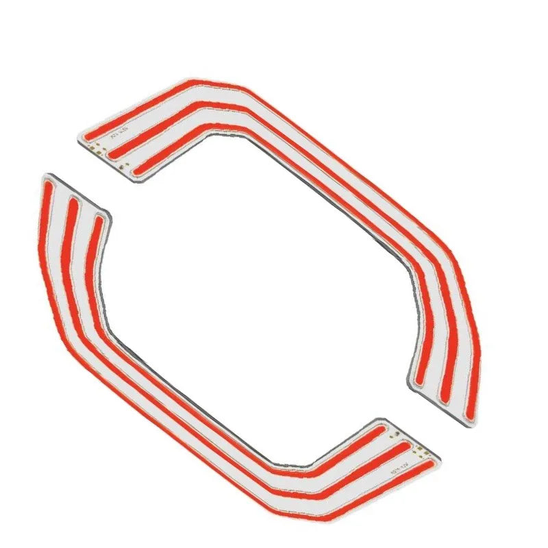 Red Color COB LED Chip Manufacturer Custom 192.98*101.18*1.0MM 4.8W  5.5W 6.5W 12V  for Car Light