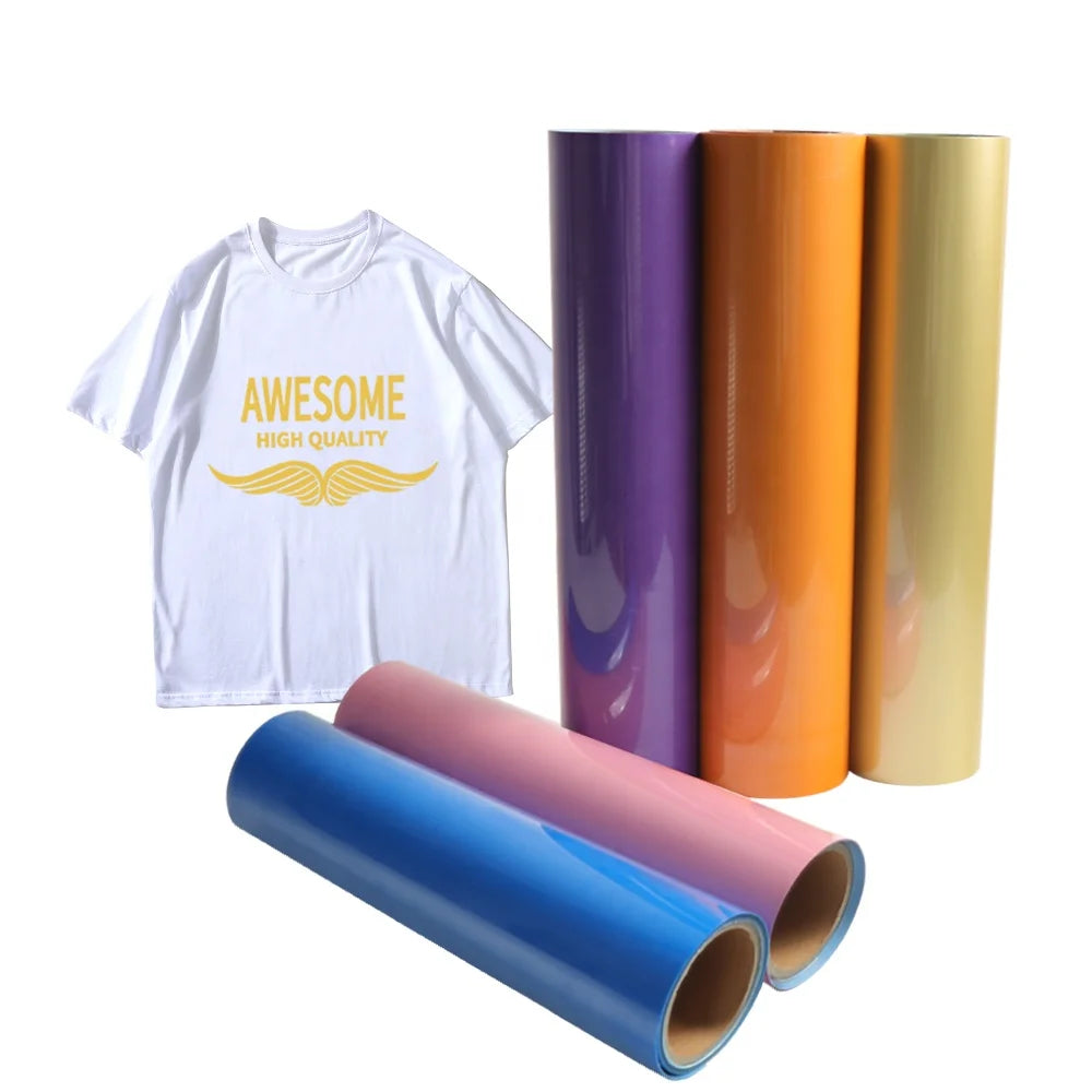 PU Matte Vinyl Heat Press Near Me Permanent Heat Transfer Paper Thermal Press Transfer Tape for Leather Gunangyintong