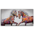 Horse Wall Art Print Colorful Horse Painting Picture Wildlife Animal Canvas Prints  for Bedroom Living Room Home Decoration