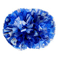 Dance Team HOLOGRAPHIC POM Customized Professional Cheerleader Pom Pom With Metallic Foil Two Colors Mixed