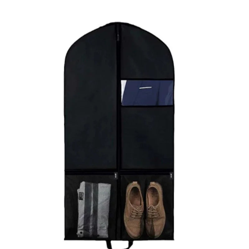 Long Plastic Convertible Peva Garment Bags Custom Garment Bag Satin With Wig Hanger Transparent Garment Bag Wash Gown