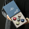 110ML Wholesale Japanese Style Pottery Saudi Arabia Ceramics Kung Fu Tea Water Coffee Cup Set with Gift Box