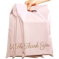 Custom Logo Thank You Packaging Poly Mailers Mailing Bags With Handle for Garment Package