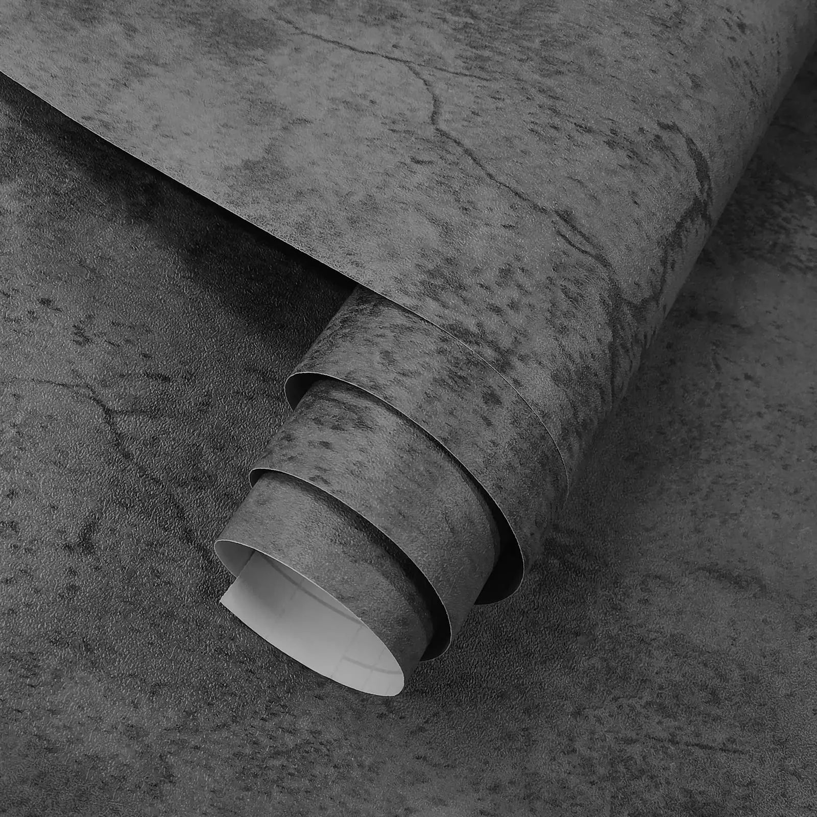 Wallpaper Concrete Waterproof 3D Peel and Stick Black Grey Cement Self Adhesive Wallpaper for Walls Kitchen Bathroom