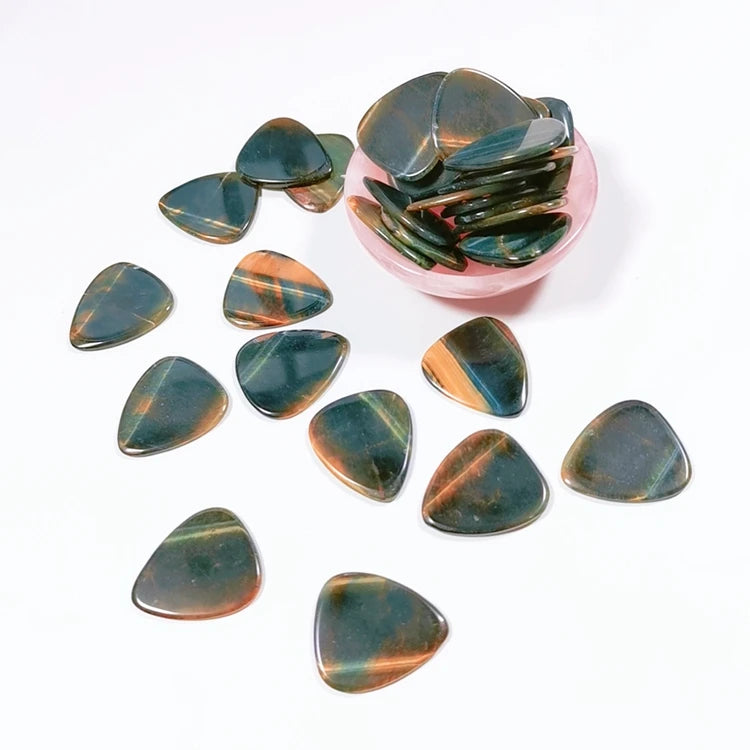 DIY Sublimation Guitar Picks Custom Blue Tiger Eye New Design Guitar Pick