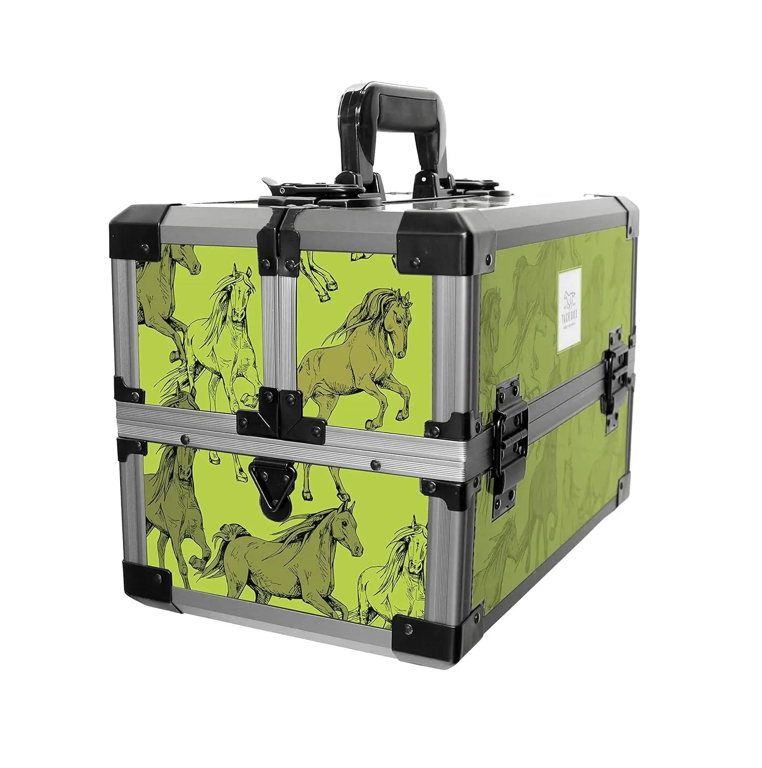 Horse Tack Box Lockable with Carry Strap 38 X 25 X 23cm Case Durable Aluminum Frame Pluck Foam Flight Case Techno Camon 20 Case