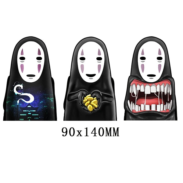 New Designs Anime Spirited Away Motion Stickers No Face Man 3D Motion Decals for Car Laptop Decor Manga Stickers
