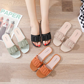 Women Wear All-match Flat-bottomed Sandals and Slippers-1173-3