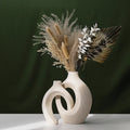 Hot Selling Nordic Minimalist Modern Home Decoration Natural Dry Flower Vase Set with Unglazed Pottery Floor Vase for Home Decor