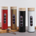 New Design Wood Grain Lid Stainless Steel Tea Thermos
