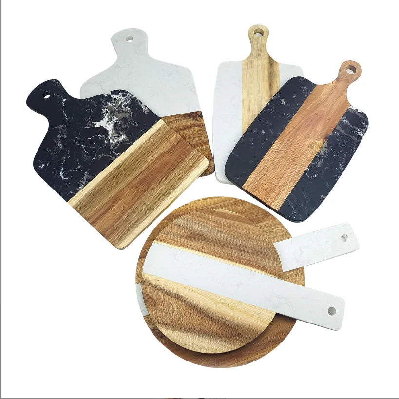 Wooden Marble Kitchen Fruit Cutting Board